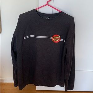 Oversized Grey classic Santa Cruz sweatshirt